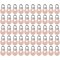Wrapables Round 10mm Round No Holes Faux Pearls, Imitation Pearls for Jewelry Making (Set of 50), Soft Pink